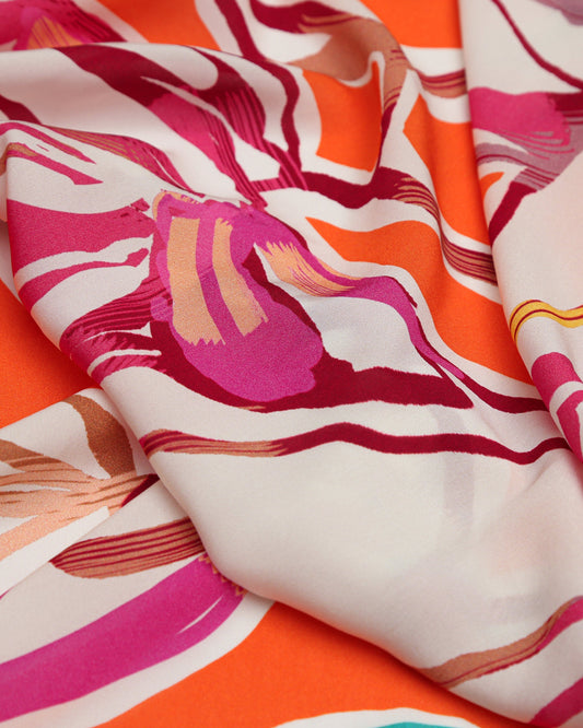 Viscose Rayon Floral Fabric