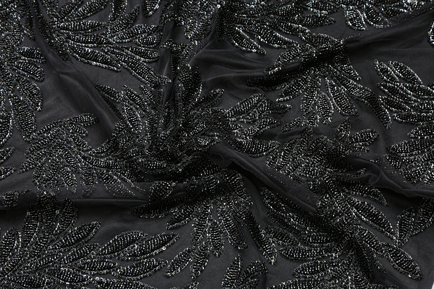 Beaded tulle