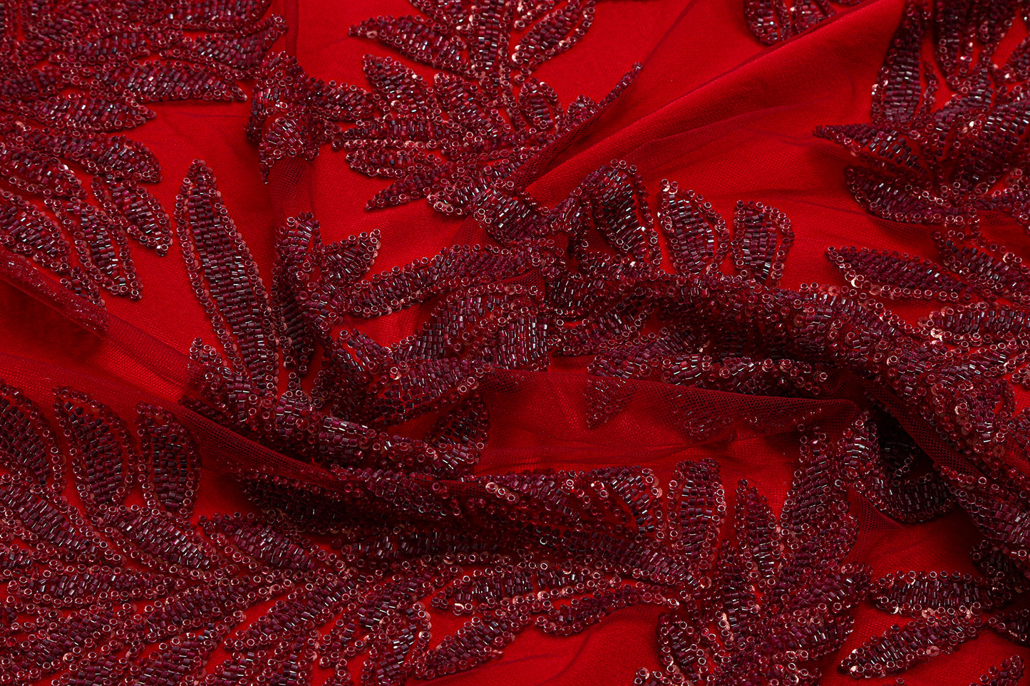 Beaded tulle