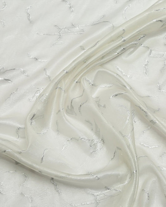 Silk Jacquard Metallic Fabric - Pure Silk, Chiffon - Sharqiya - الشرقية