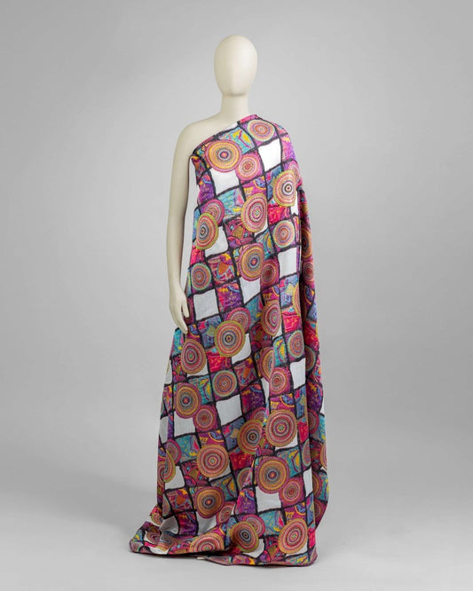 Turkey Jacquard Viscose Geometric Fabric - Sharqiya - الشرقية