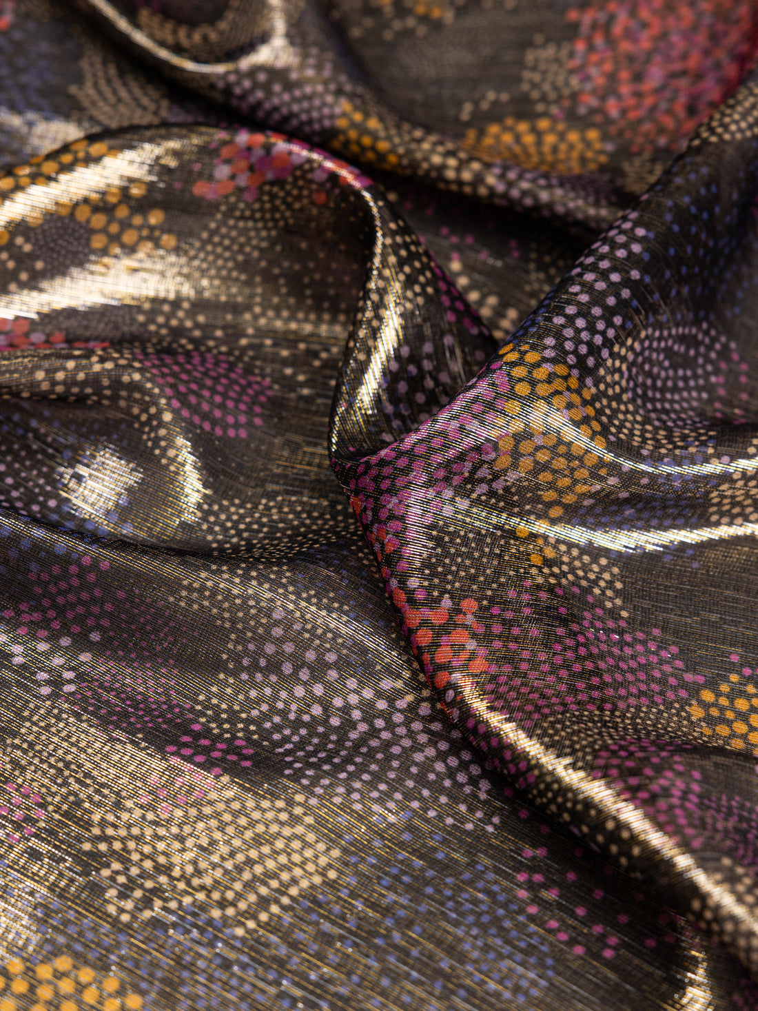 Chiffon Pure Silk With Jacquard Lurex