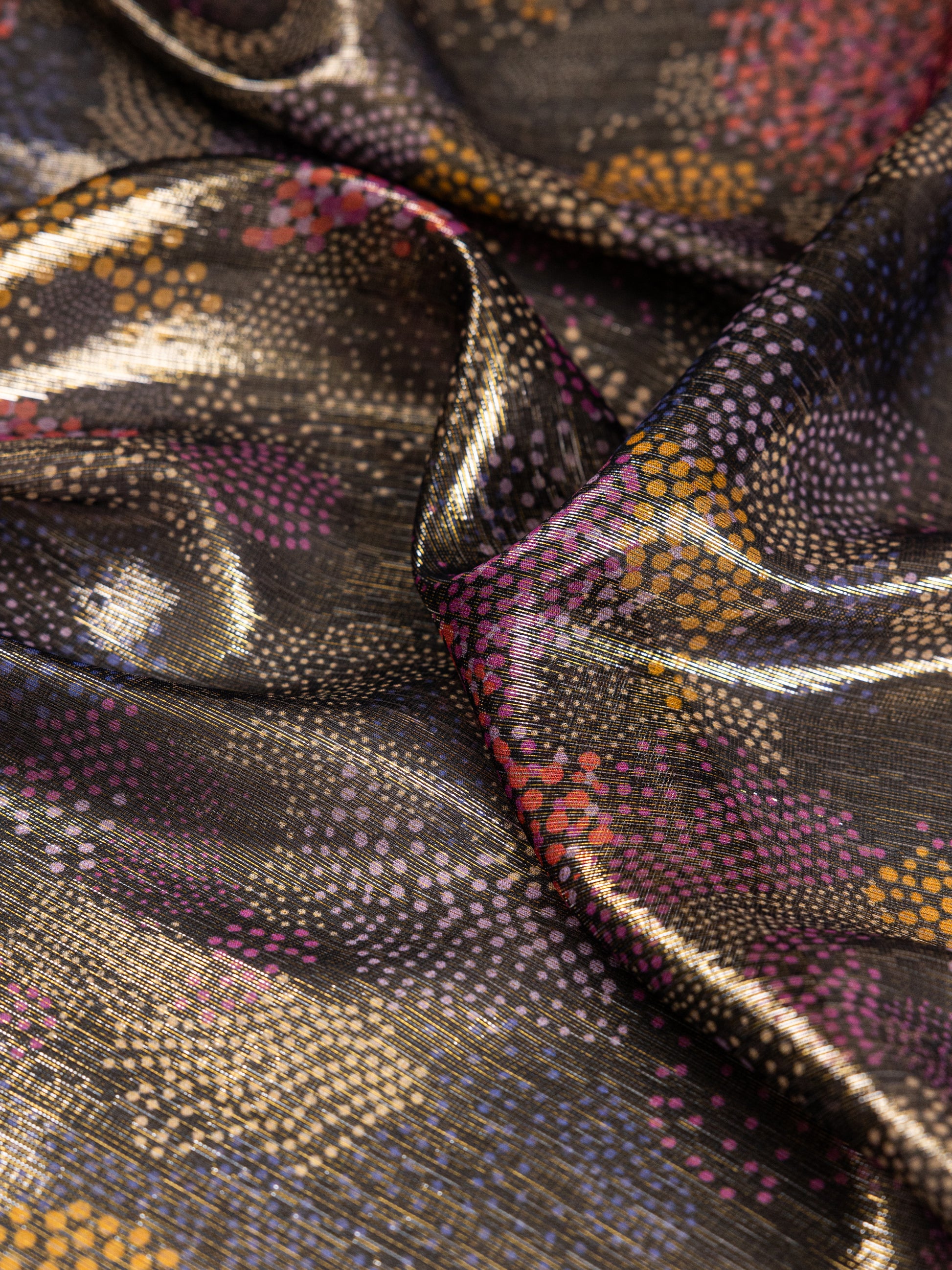 Chiffon Pure Silk With Jacquard Lurex