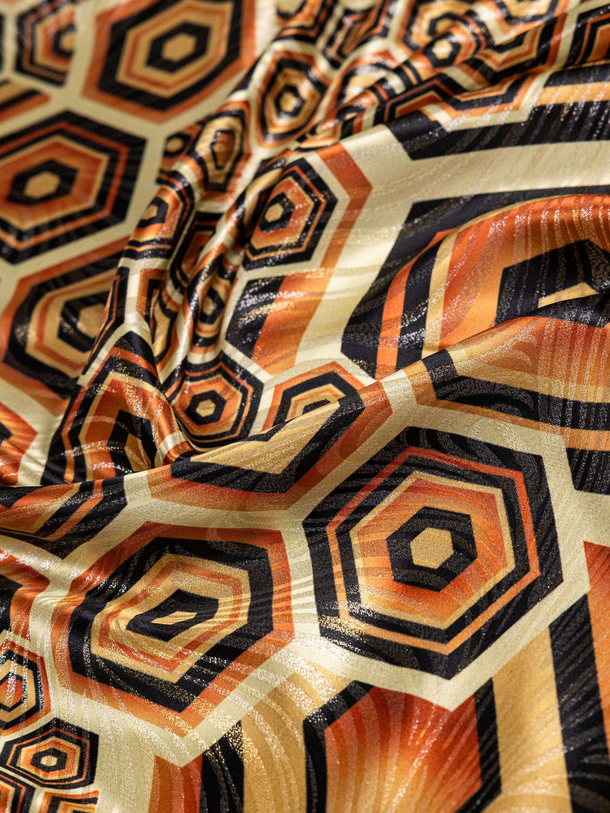 Pure Silk With Jacquard Lurex