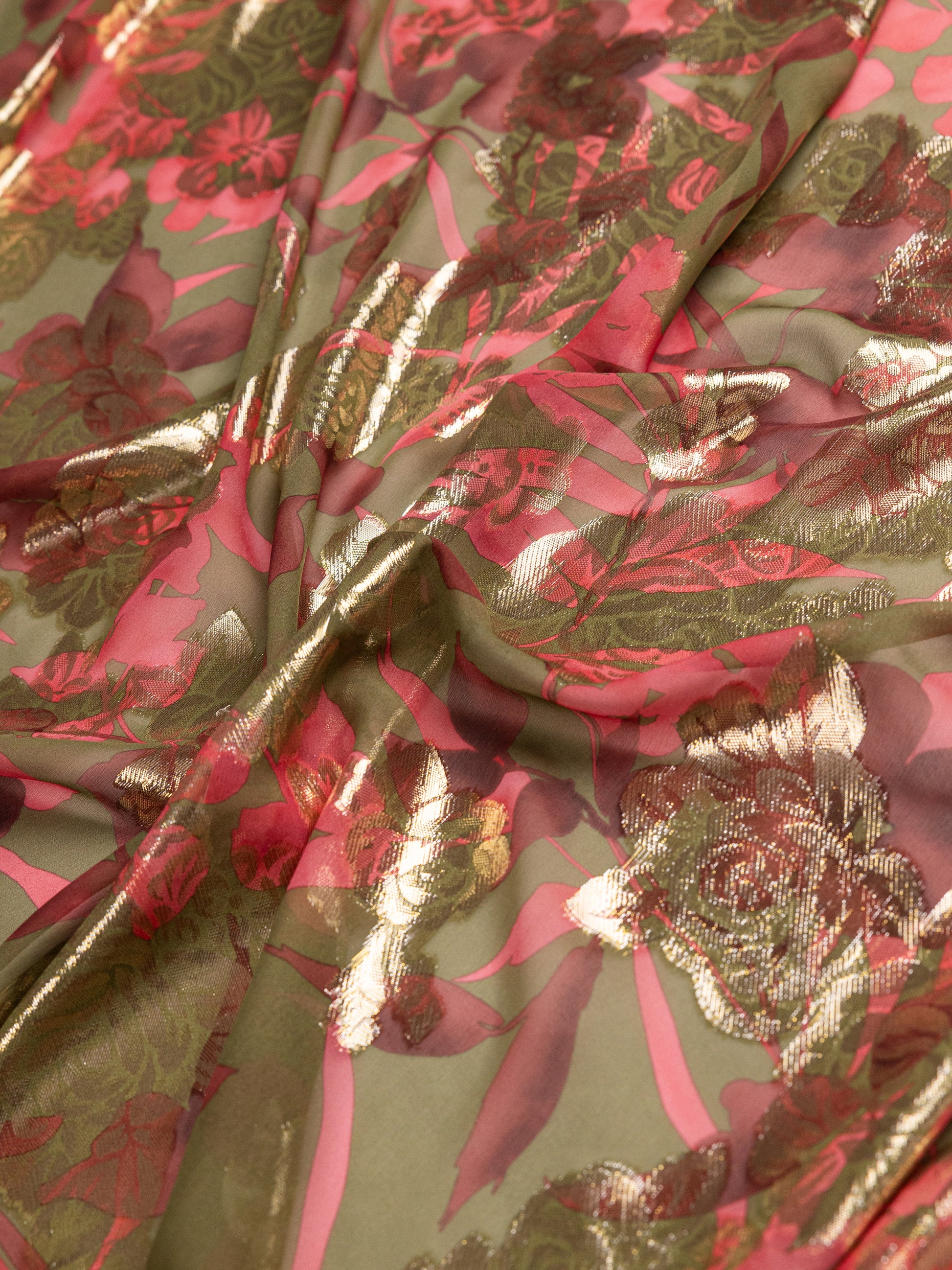 Chiffon Pure Silk Lurex