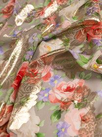 Chiffon Pure Silk Lurex