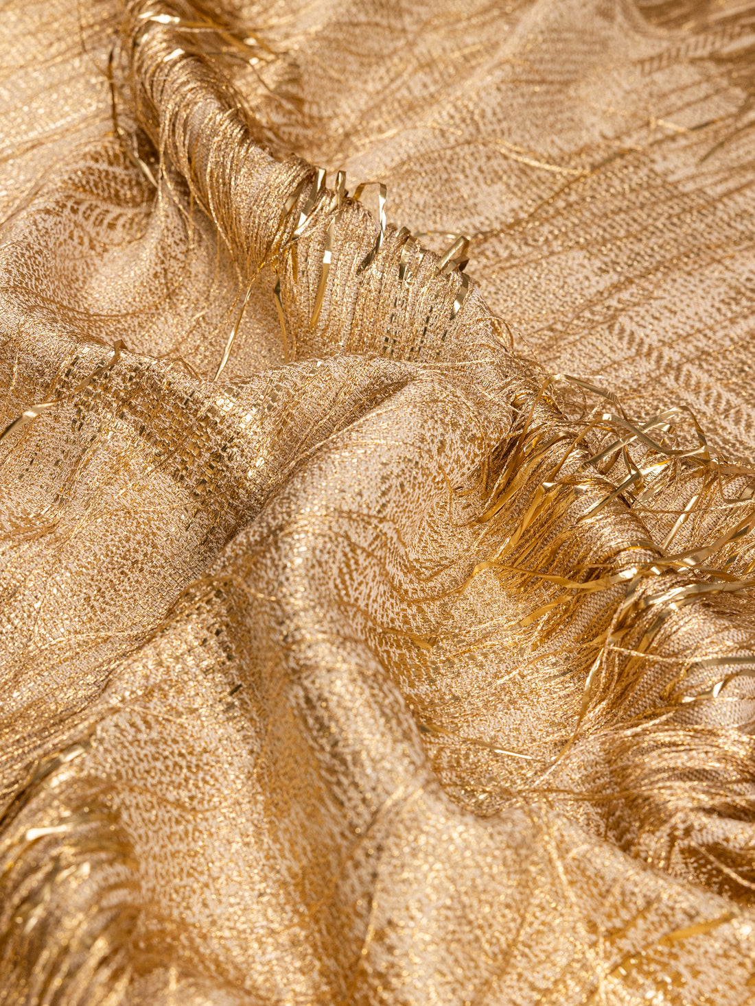Tweed Channel With Gold Lurex Matte