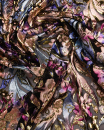 Silk Chiffon Floral Fabric