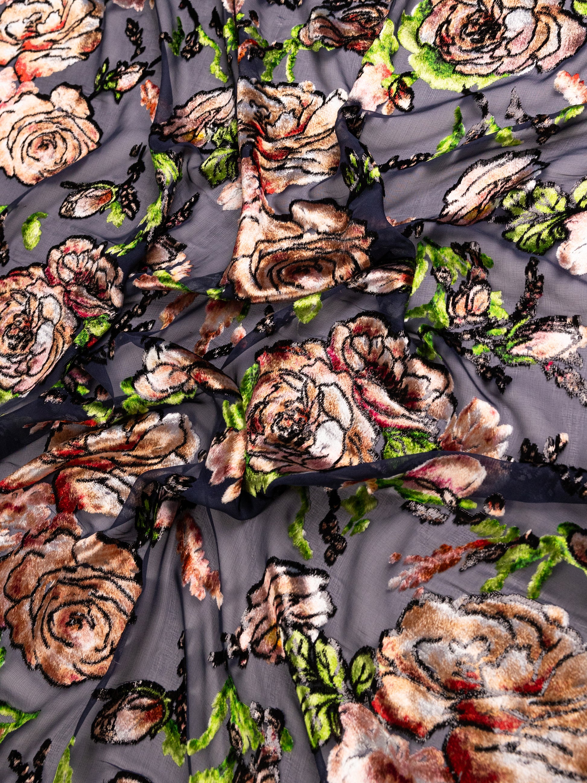 Chiffon Velvet Pure Silk