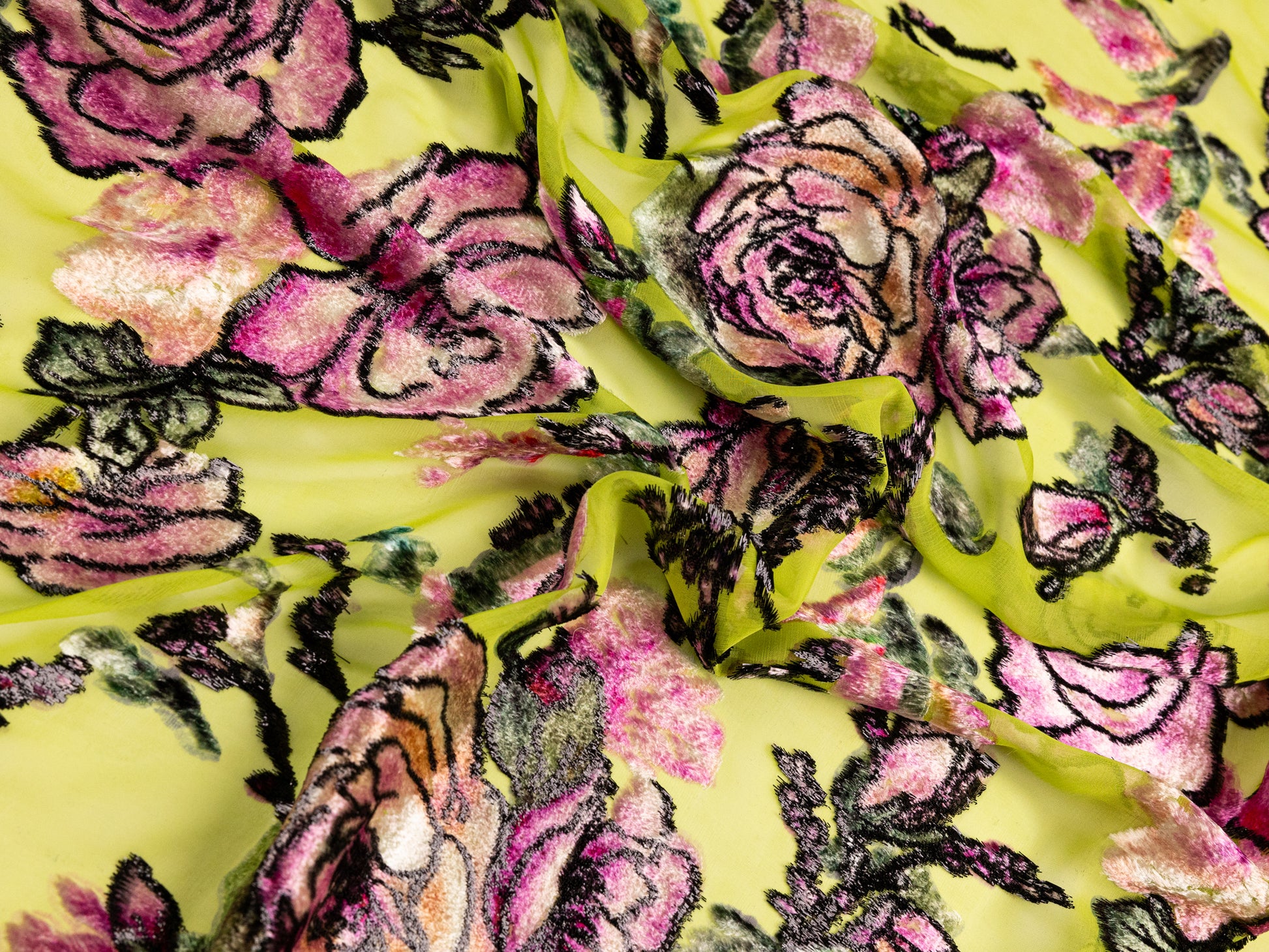 Velvet Chiffon Pure Silk