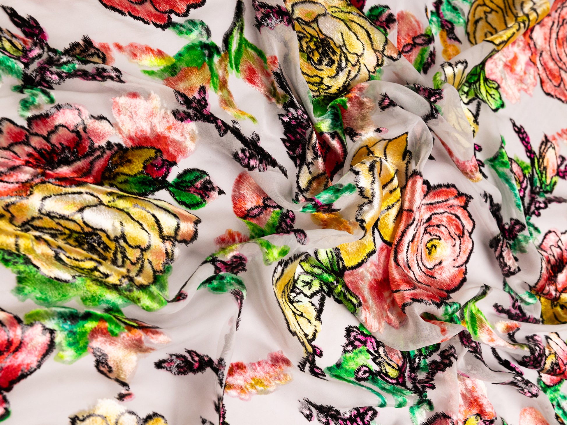 Chiffon Velvet Pure Silk
