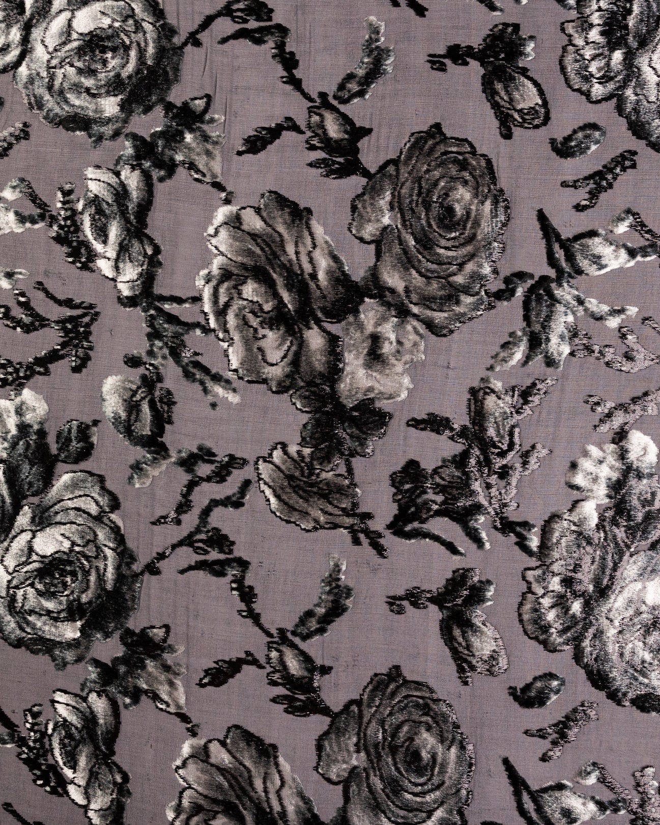 Silk Lurex Floral Fabric