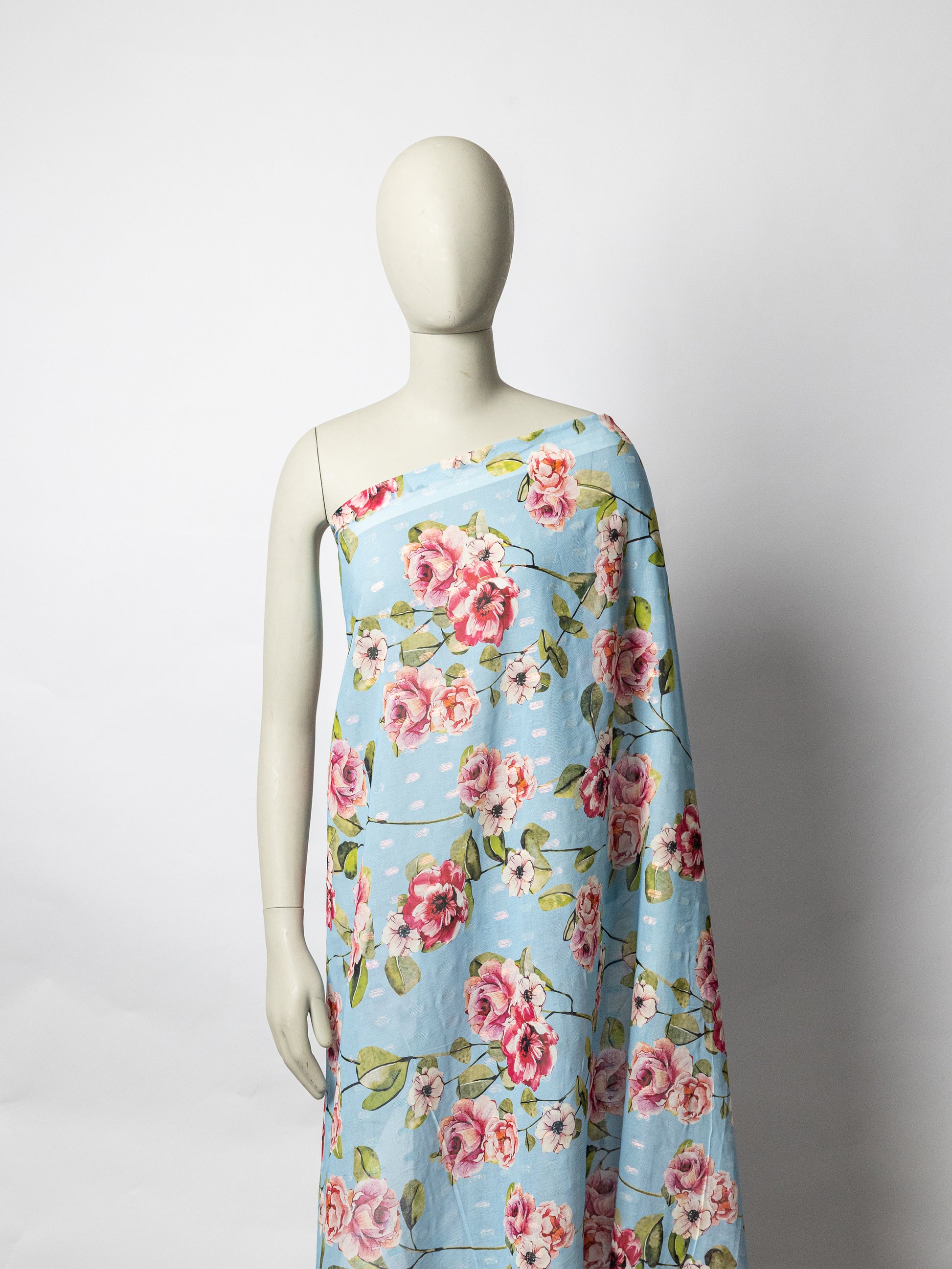 Cotton Voile With Jacquard Lurex