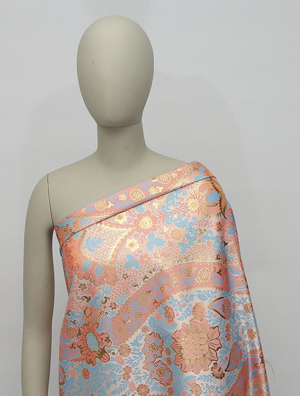 Poly Jacquard Lurex Metallic Fabric