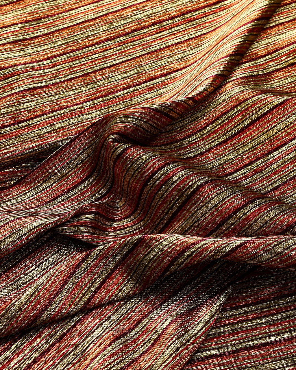 Silk Jacquard Striped Fabric
