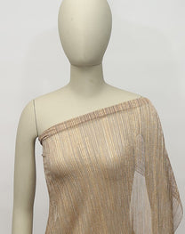Tissu viscose rayé plissé extensible
