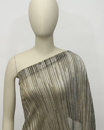 Stretch Lurex Viscose Striped Lace