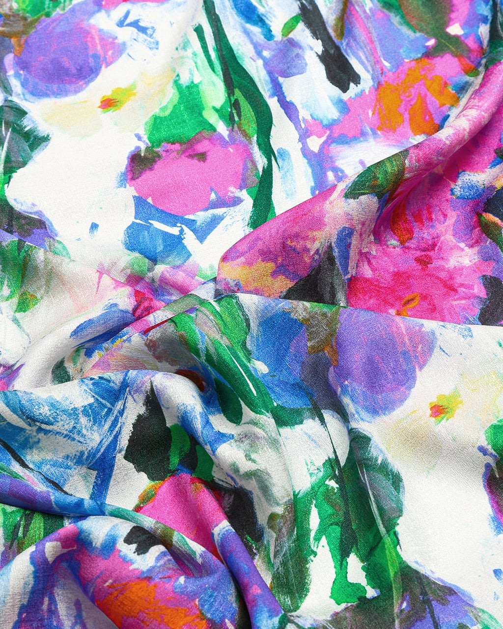 Silk Floral Fabric