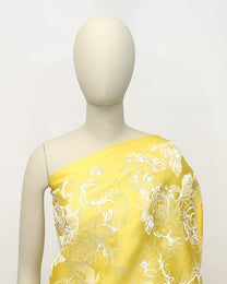 Korean Silk Jacquard Striped Lace