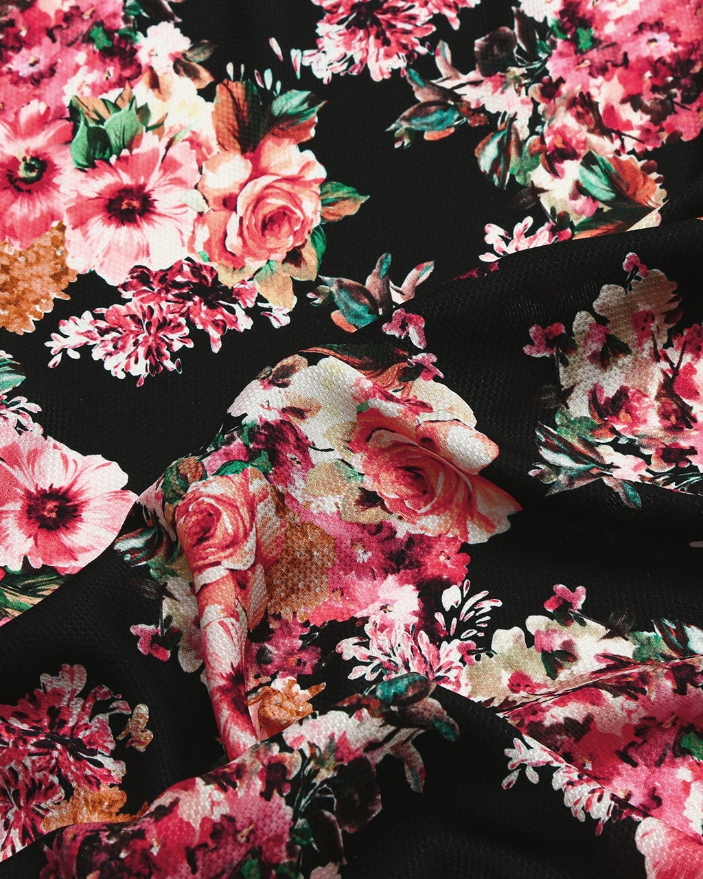 Silk Floral Fabric