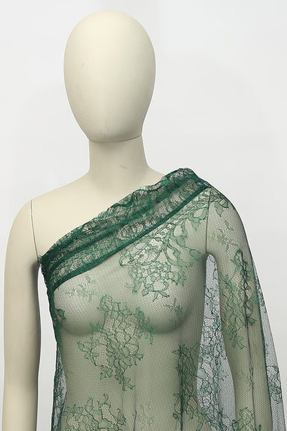 Dark Green Lace