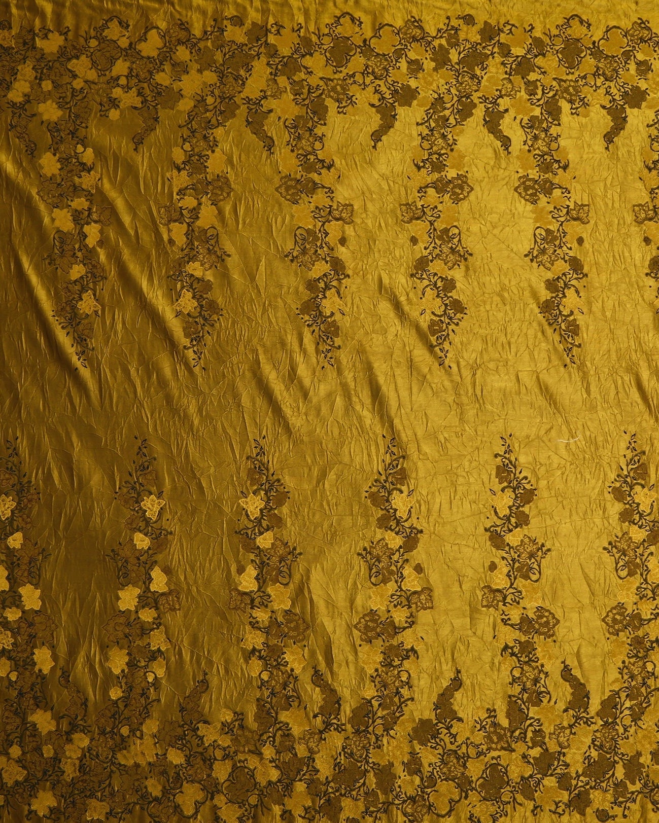 Silk Jacquard Floral Fabric
