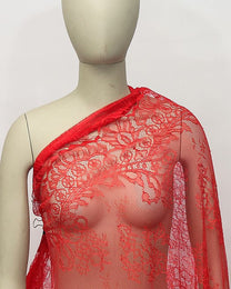 Korean Silk Organza Floral Fabric