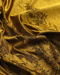 Silk Jacquard Floral Fabric