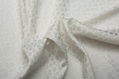 Pure Silk Jacquard With A Tone-On-Tone Pattern