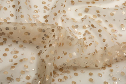 Natural Silk Organza Jacquard