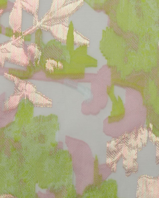 Fluorescent Silk Jacquard Fabric