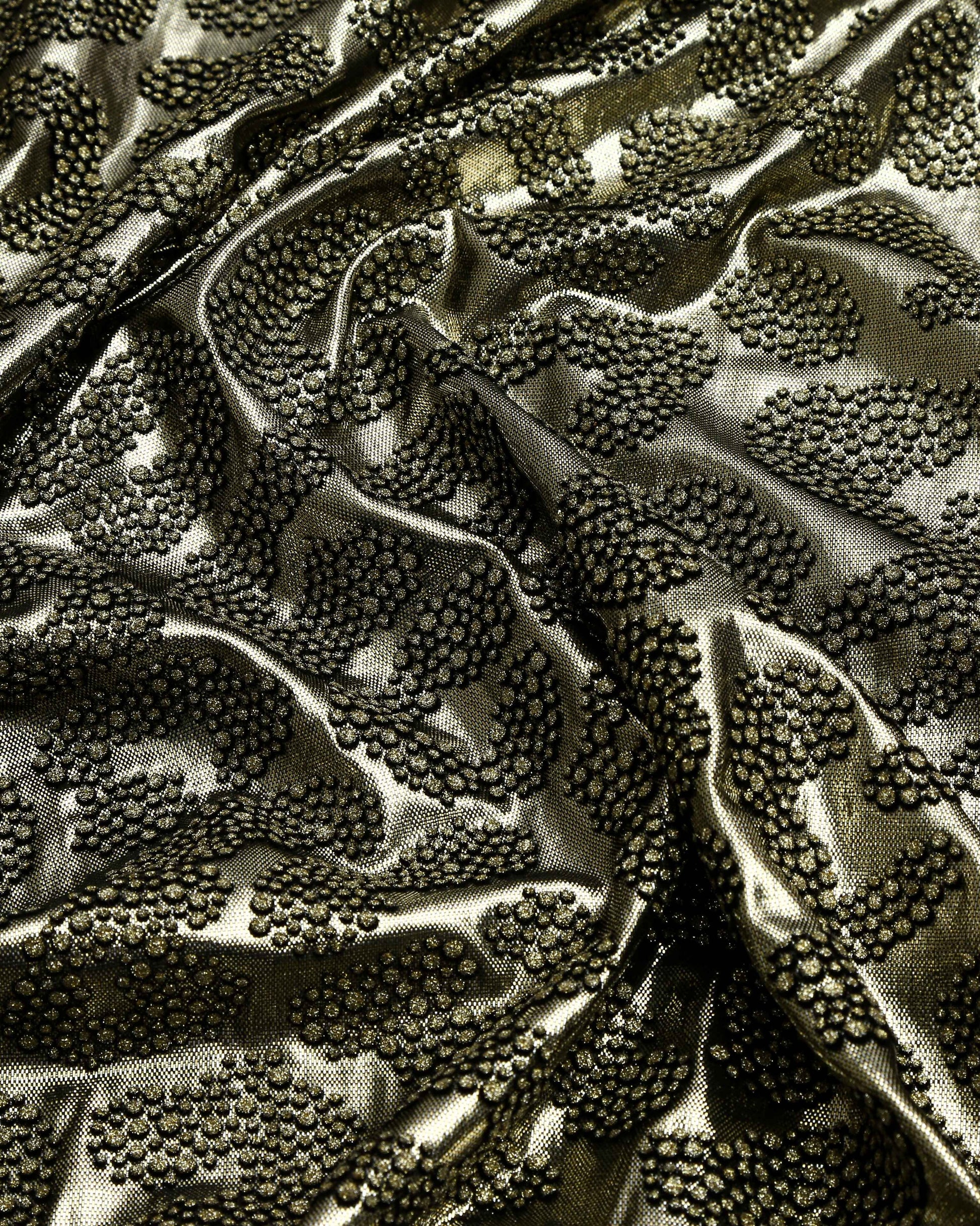 Silk Jacquard Floral Lace