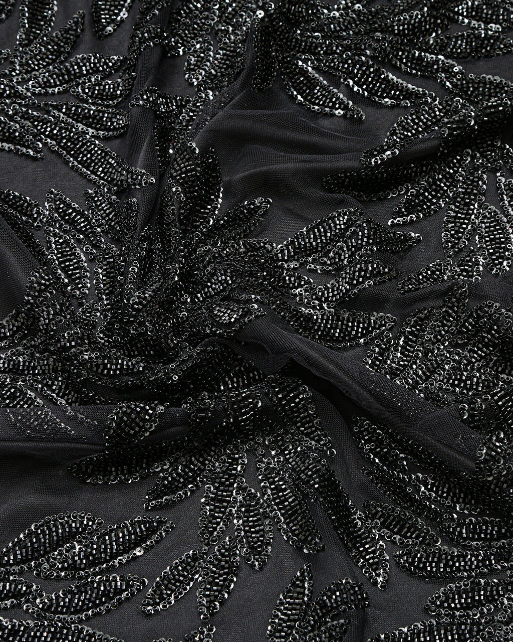Silk Tulle Floral Fabric