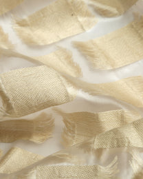 Poly Jacquard Lurex Geometric Fabric