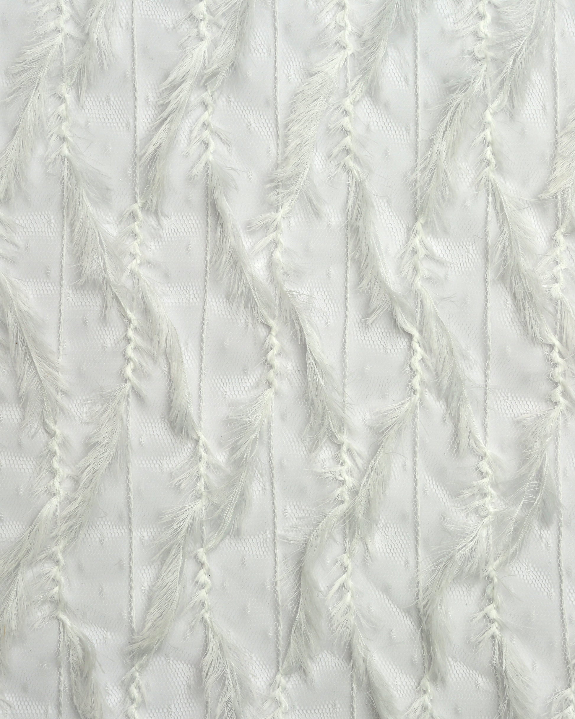 Poly Tulle Polyester Embroidered Fabric