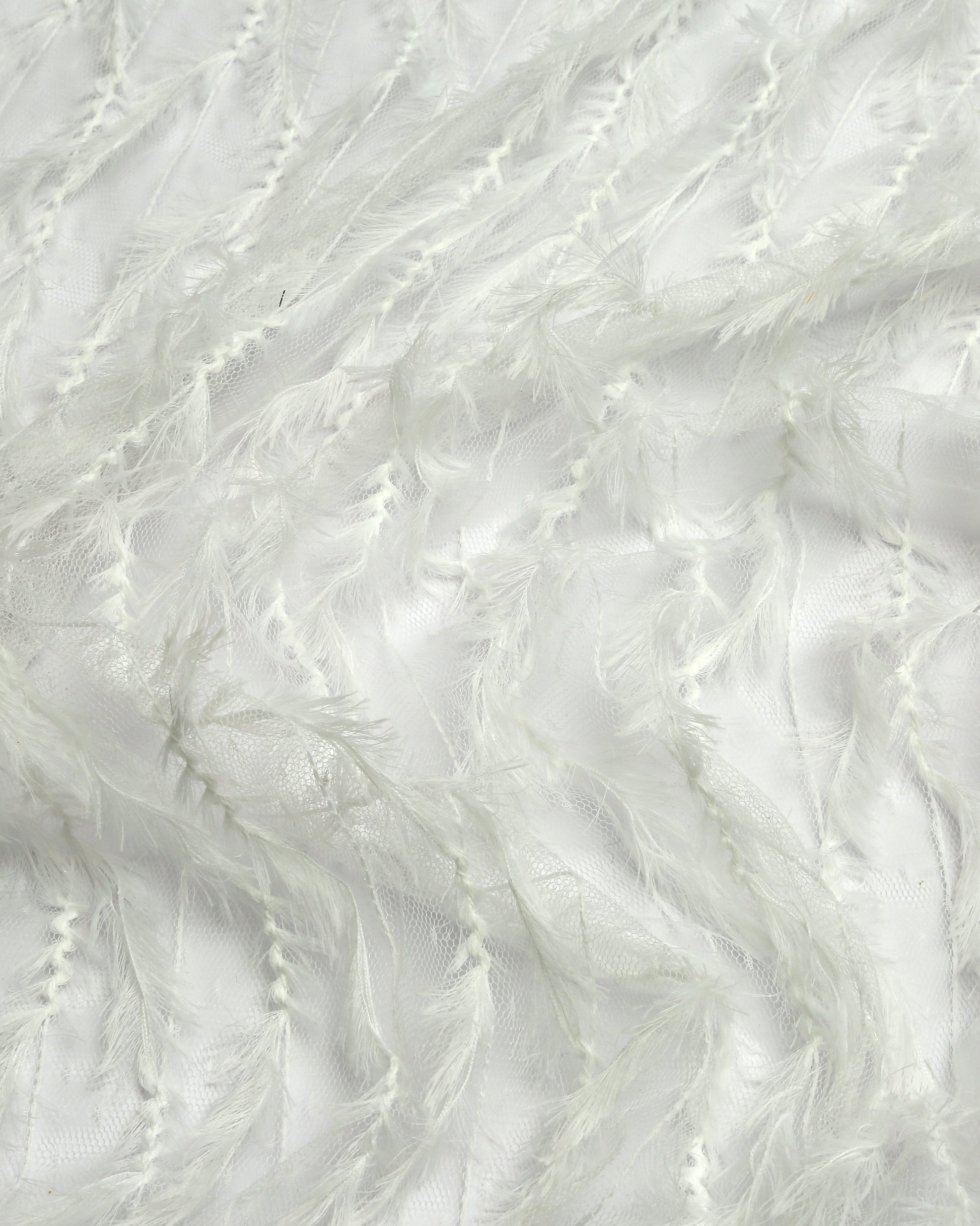 Poly Tulle Polyester Embroidered Fabric