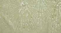 Tulle blanc avec paillettes et bords de 1/2&quot;