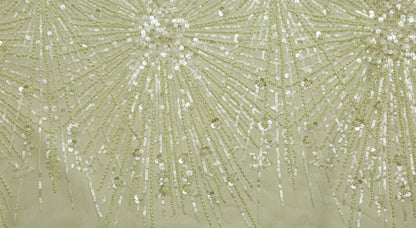 White Tulle with Sequins and Edging