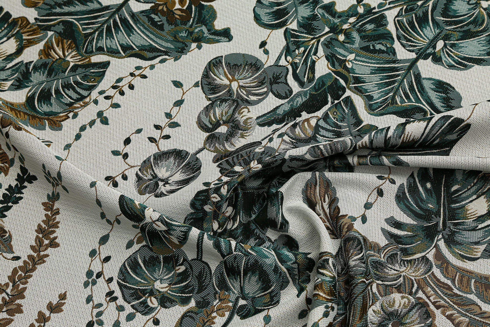 Italian Silk Jacquard Printed Fabric