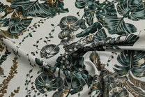 Italian Silk Jacquard Printed Fabric