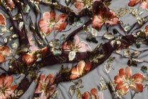 Mousseline de soie naturelle en velours