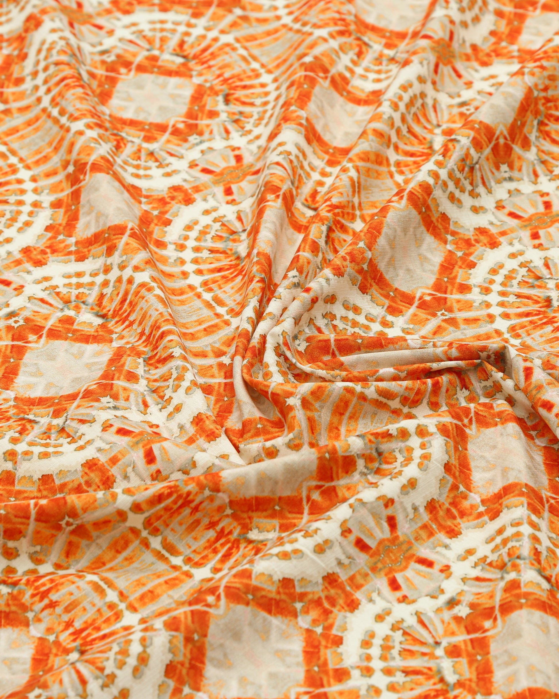 Silk Cotton Printed Fabric