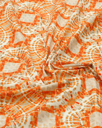 Silk Cotton Printed Fabric
