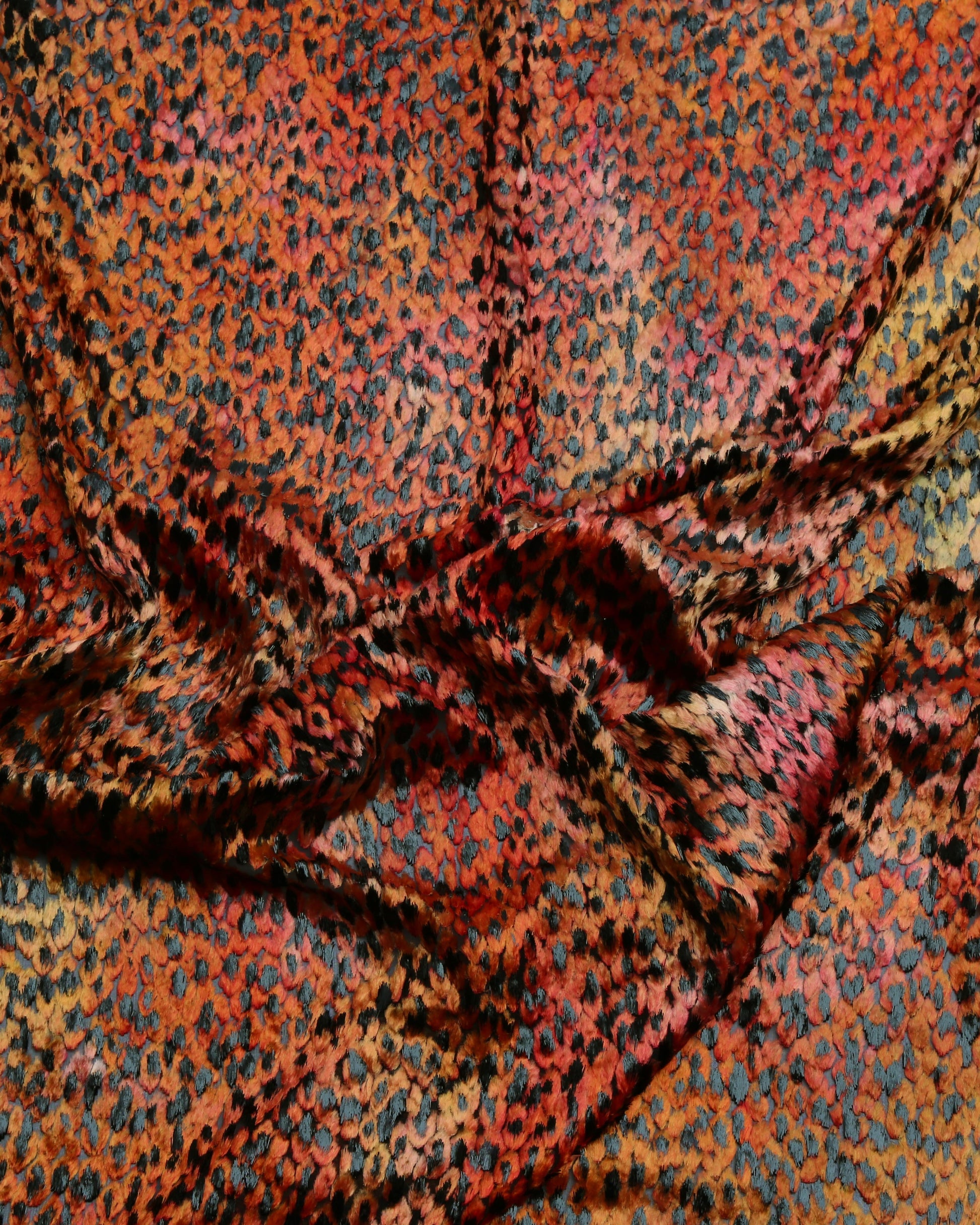 Silk Lurex Floral Fabric