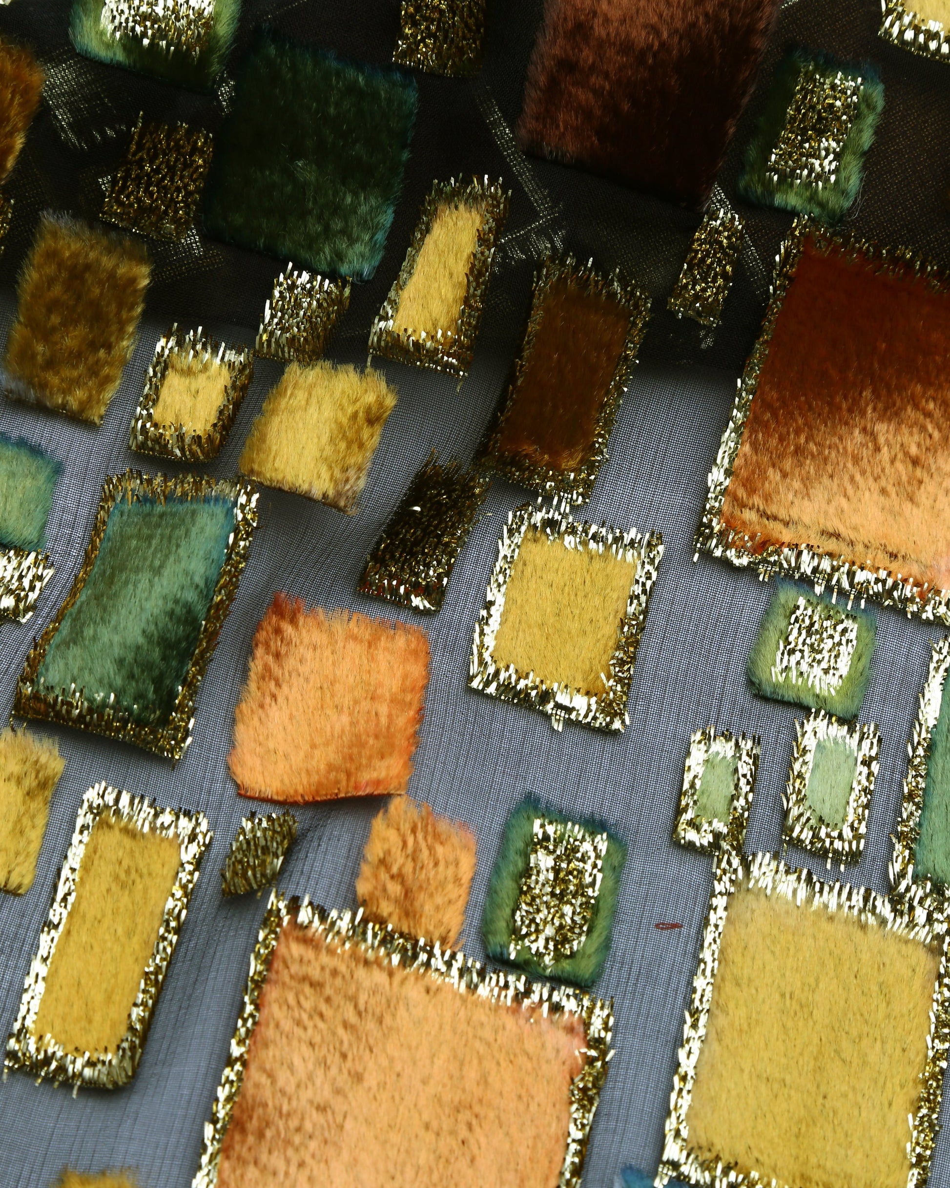 Silk Lurex Floral Fabric