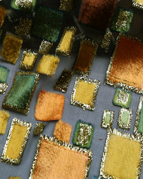 Silk Lurex Floral Fabric