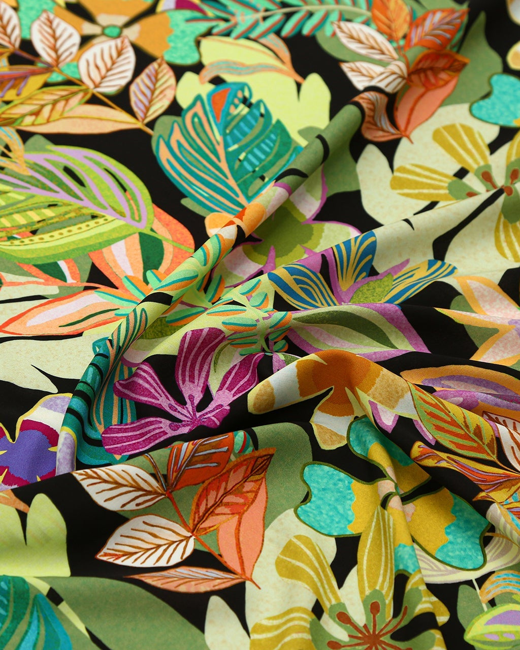 Viscose Floral Fabric