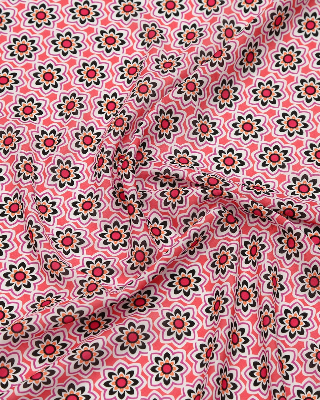 Viscose Cotton Viscose Floral Fabric