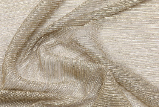 Stretch Pleated with Striped Viscose