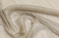 Tissu viscose rayé plissé extensible